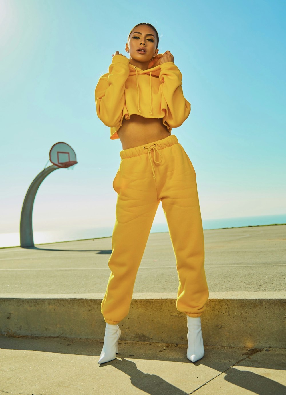 High-Rise Tailored Trousers